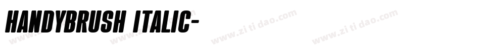 Handybrush Italic字体转换